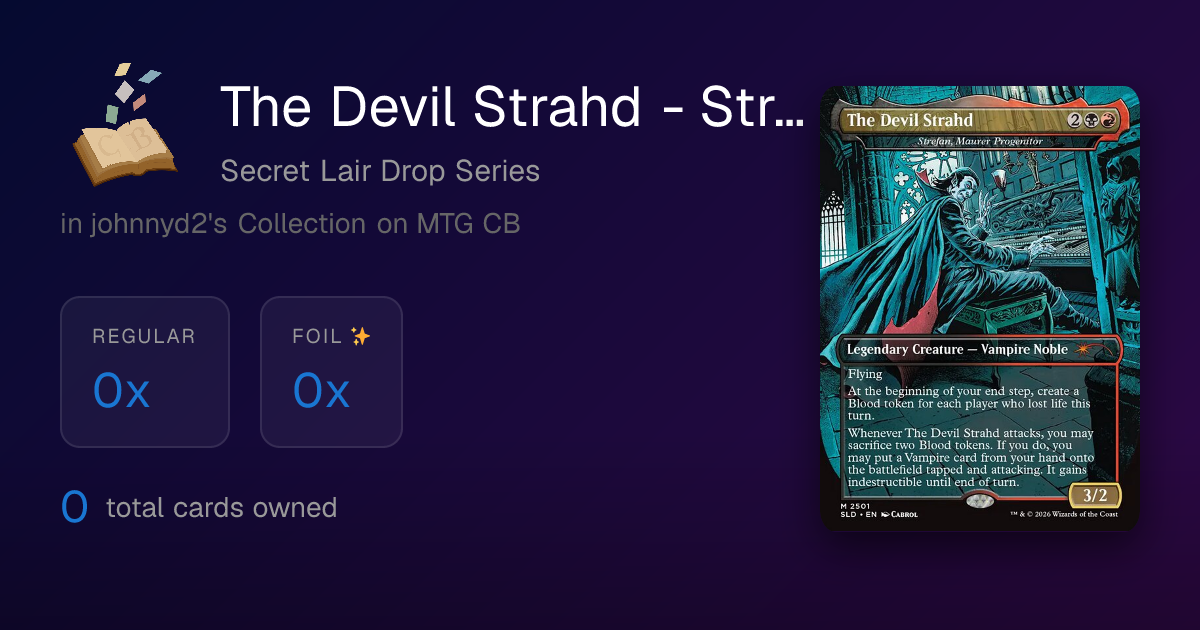 strahd mtg card MTGNexus