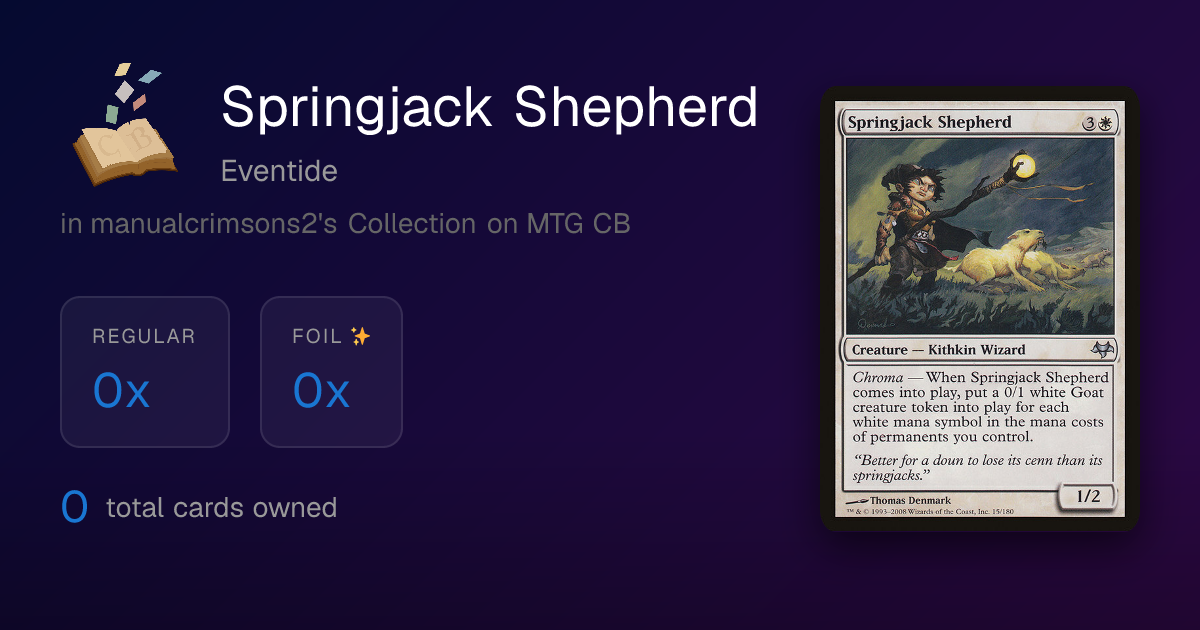 Magic Springjack Knight - Cavaliere su Pecolepre - [LRW] [NM] 265608536